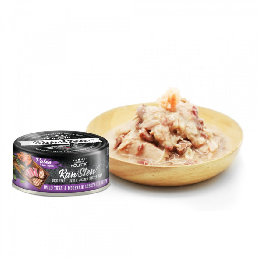 Absolute Holistic RawStew Tuna & Lobster 無穀物主食罐頭 (鴨肉+吞拿魚+龍蝦) 80g