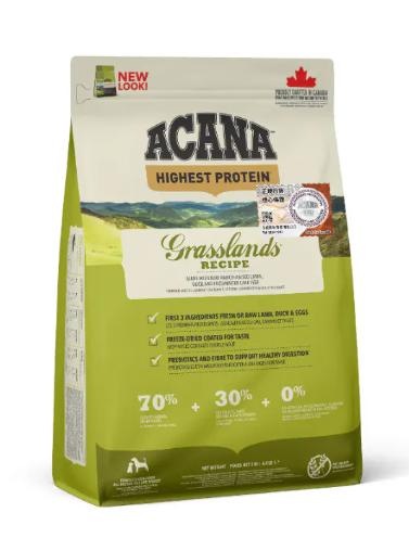 Acana 無穀物狗糧 - 地域素材 草原配方 2KG