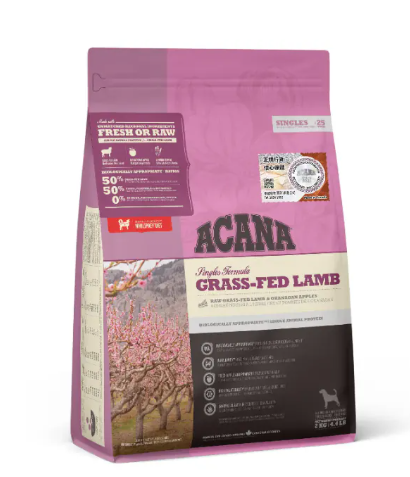 Acana 無穀物狗糧 - 單一蛋白 草飼羊配方 2KG / 6KG / 11.4 KG