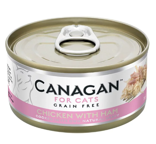 Canagan 原之選 -  Chicken with Ham 無穀物雞肉+火腿貓罐頭 75g