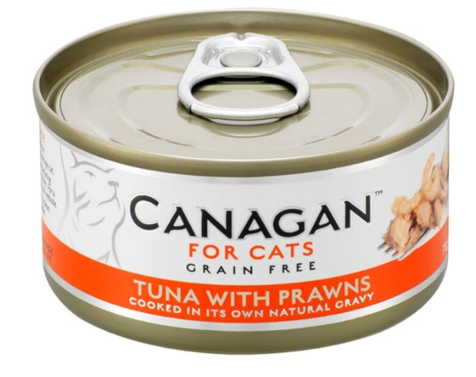 Canagan 原之選 – Tuna with Prawns 吞拿魚、蝦 貓罐頭 (橙色) 75g