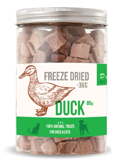 D&C  凍乾鴨肉粒粒 80g Freeze Dried Duck Bites