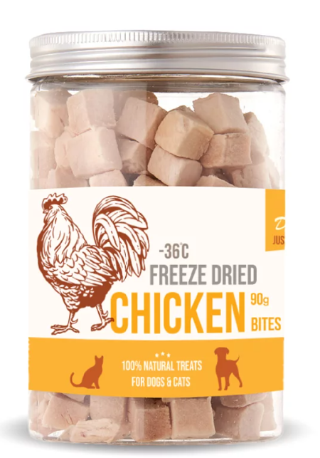 D&C | 凍乾雞肉粒粒 90g Freeze Dried Chicken Bites