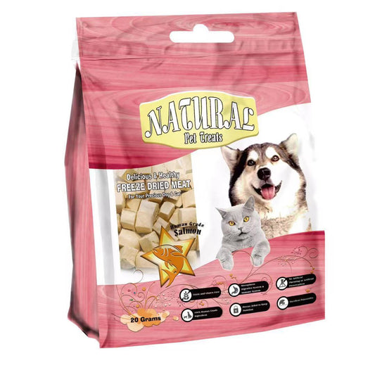 Nunavuto Natural Pet Treats -脫水三文魚35g [貓犬用]