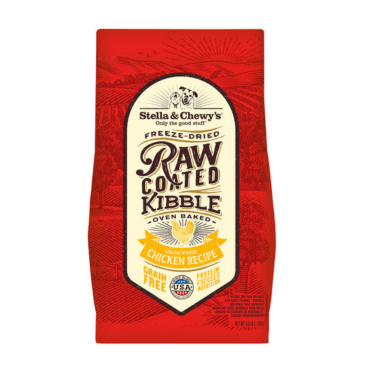 Stella & Chewy’s Raw Coated Kibble 凍乾生肉外層低溫烘焙放養雞配方狗乾糧 3.5lb