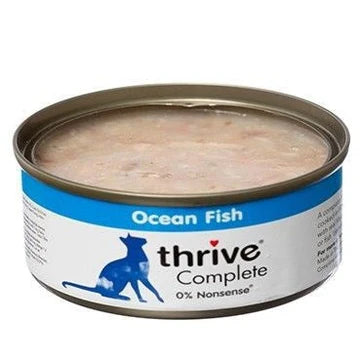 THRIVE 整全膳食100% 鯖魚 + 銀魚 + 海蝦 貓罐頭 75G