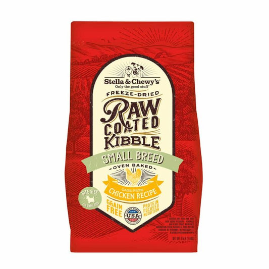 Stella & Chewy’s Raw Coated Kibble 凍乾生肉外層低溫烘焙放養雞配方小型犬乾糧 3.5 lb